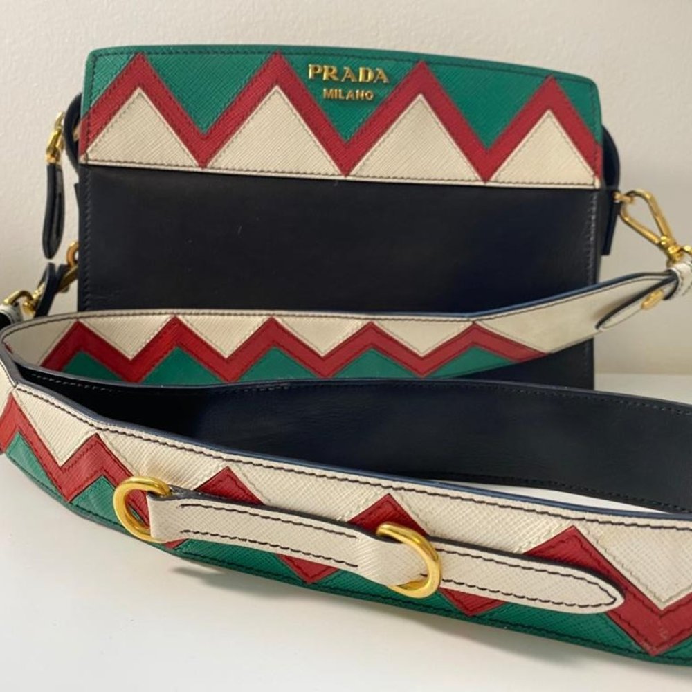 PRADA Crossbody bag 1BH049 CITY CALF + SAFFI